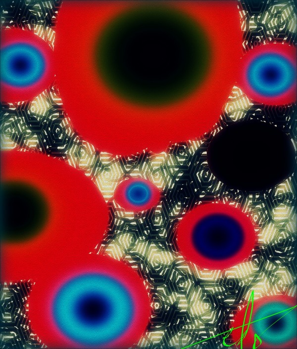 Cobwebs & Evil Eyes (1 blind) by Ed Purchla